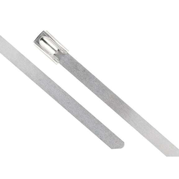Secure Cable Ties 20 Inch Standard Stainless Steel Cable Tie - 100 Pack