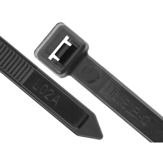 Secure Cable Ties 36 Inch Black UV Heavy Duty HVAC Cable Tie - 100 Pack