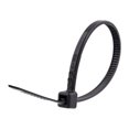 thumbnail image 1 of Secure Cable Ties 4 Inch Black UV Miniature Cable Tie - 100 Pack, 1 of 5