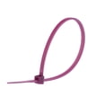 thumbnail image 1 of Secure Cable Ties 6 Inch Purple Miniature Nylon Cable Tie - 100 Pack, 1 of 4