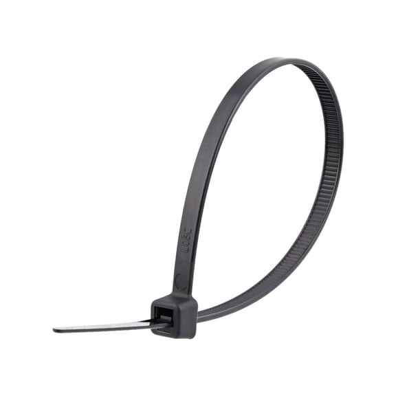 Secure Cable Ties 8 Inch Standard UV Shield Black Cable Ties - Outdoor & Solar Grade Nylon 12