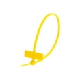 thumbnail image 1 of Secure Cable Ties 8 Inch Yellow Miniature Identification Cable Tie - 100 Pack, 1 of 4