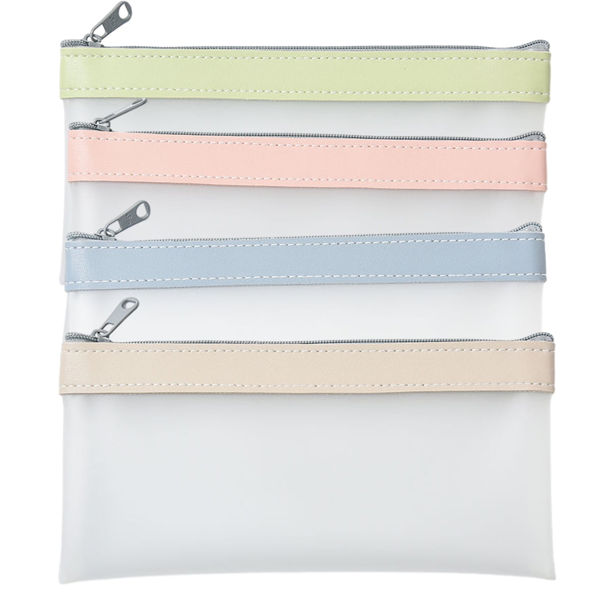 Secure Cash Envelopes, Money Bags with Zipper for Clear Bank Deposit, Multi-Purpose Check Wallets, Waterproof & Durable TPU Material, Portable & Convenient for Travel, Office, and