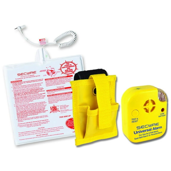 Secure Chair Alarm for Elderly Dementia Patients, Patient Wheelchair Alarm Monitor & Long-Term Use Sensor Pad, Elderly Monitoring Kit for Caregivers and Nurses, Fall Prevention Alarms Seniors Adults