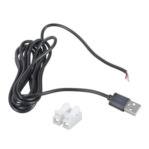 Secure Connection USB 2Pin Charging Cable Spring Terminal Block for Electronics