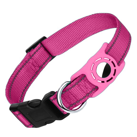 Secure Dog Collar Holder with Reflective and Integrated Locator Protective Cover for Enhanced Pet Visibility and Tracking