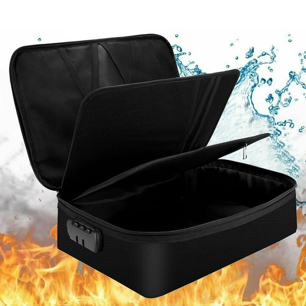 Secure Fireproof Document Storage Box with Lock Waterproof & Safe