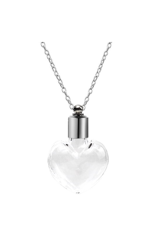 Secure Glass Bottle Pendant Necklace Delicate Drift Bottle Pendant Necklace Accessory for Small Decorative Filling