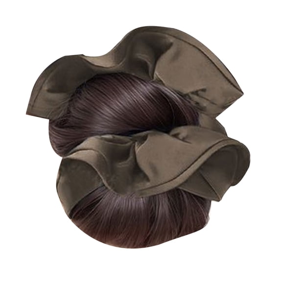Secure Grip Hair Bun Clip On Updo Enhancer For Women Natural Look Synthetic Ponytail Daily Office Hairstyle Accessory