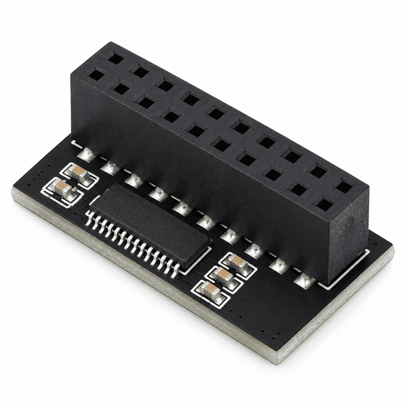 Secure High-Performance TPM 2.0 Module 20 Pin LPC Interface Encrypted Trusted Platform Module Designed for Windows 11 Upgrade Testing, Reliable Motherboard Component (8 inches / 20.3 cm)