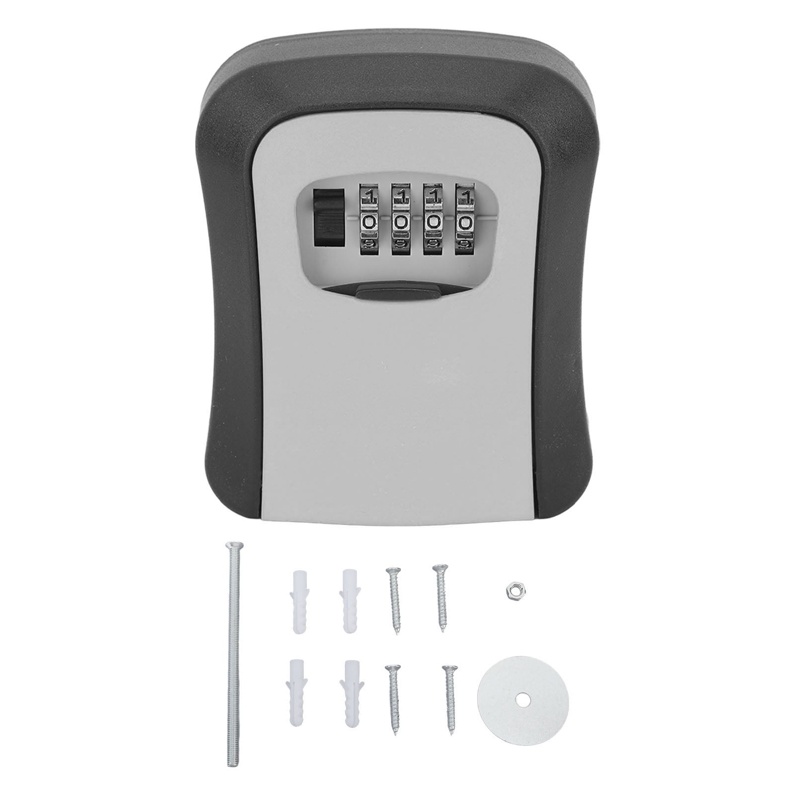 Secure Key Lock Box Secure Key Lock Box w/ 10000 Combinations, Holds 5 Keys, Durable Zinc ...