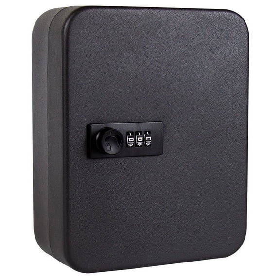 Secure Key Organizer, Multipurpose Heavy-Duty Steel Locking Key Cabinet With Resettable Combination Lock, Ideal For Home Office And Car Dealerships (Sturdy 25 X 18 X 7.5 Cm)