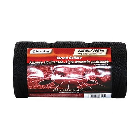Secure Line 36 Tarred Twine, Black