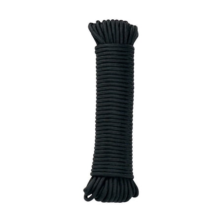 Secure Line NPC1503250BK Nylon Paracord, Black, 5/32" x 50'