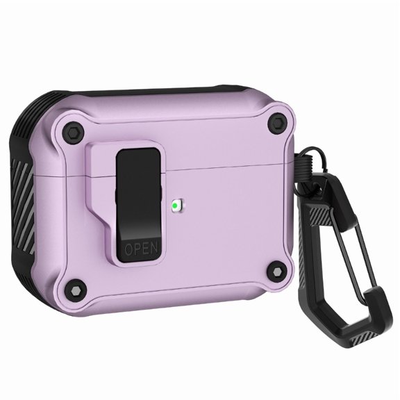 Secure Lock Case For AirPods 4 with Active Noise Cancellation with Keychain,Shockproof Protective Cover