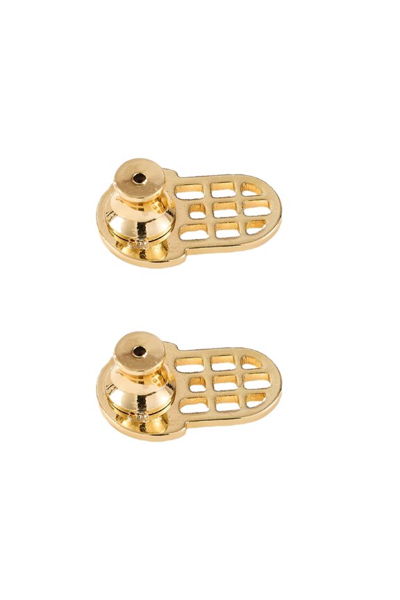 Secure Locking Earring Backs with Reinforced Brass, Comfort Fit for Heavy Earrings & Sensitive Skin, Anti-Slip Design