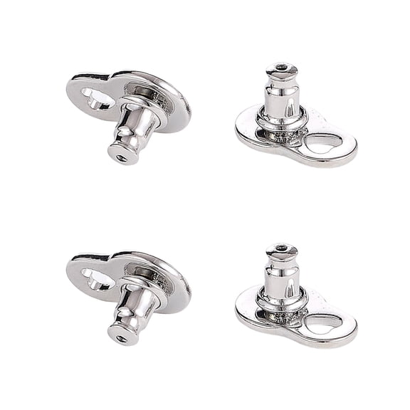Secure Locking Earring Lifters 4PCS Heart Shaped Backings Support Heavy Jewelry Prevent Dropping Comfort Fit