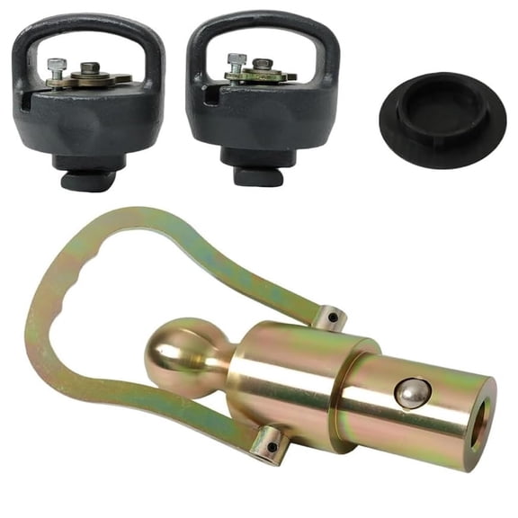 Secure Locking Trailer Hitches and Safety Chain Set GNXA2061 Wide Opening for Large Chains Dust Protections