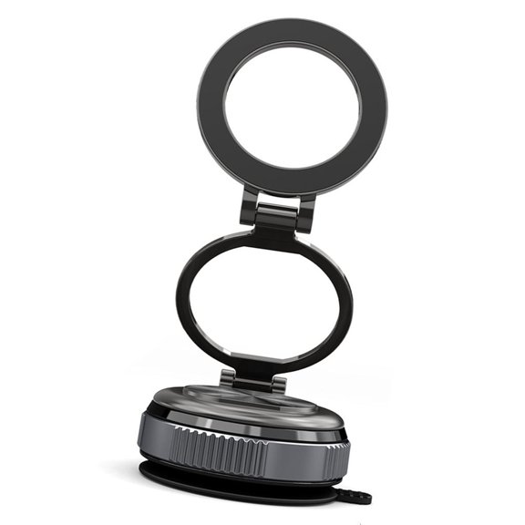 Secure Magnetic Mount Bracket 360 Degree Rotation Vacuum Suctions for Travel Use