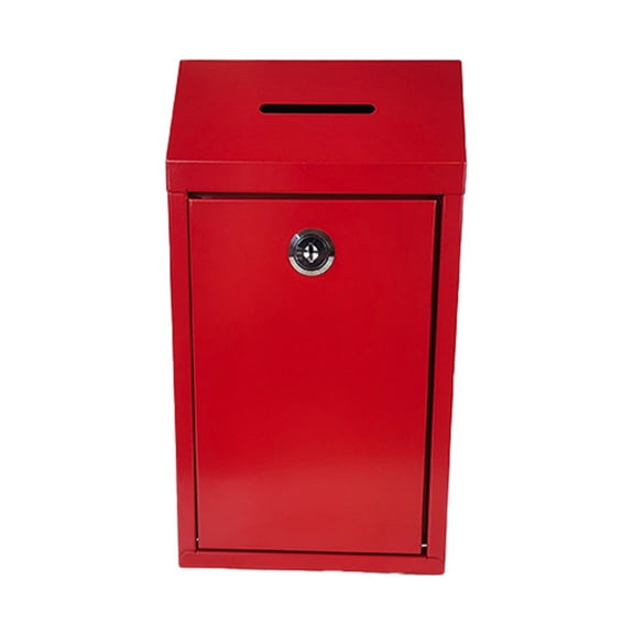 Secure Metal Donation Box with Outdoor Home Commercial