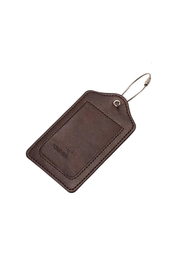 Secure Metal Lanyard PU Travel ID Label With Hide Info Card For Airport Safety