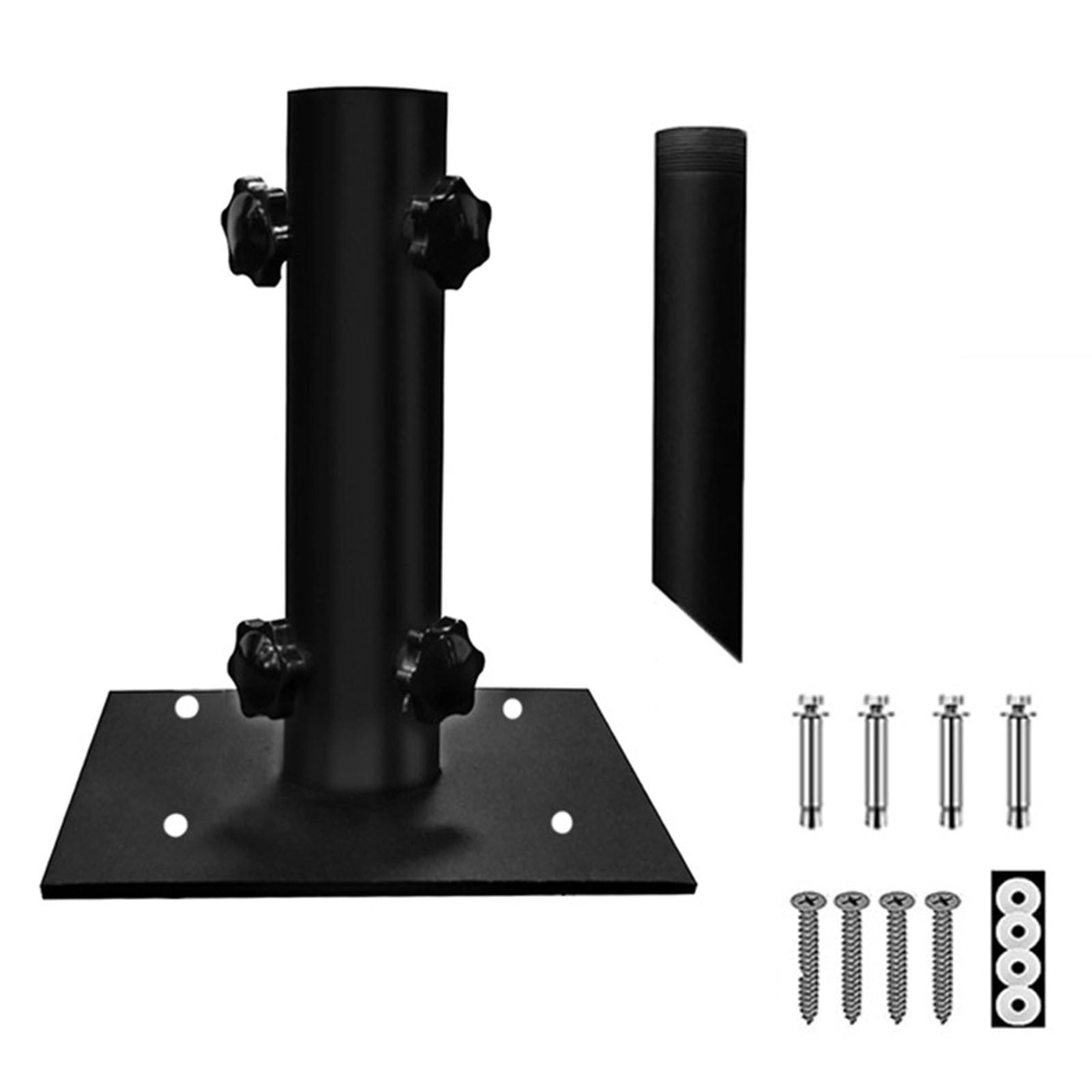 Secure Metal Umbrella Stand for Patiogardendeck Porch Easy Installation