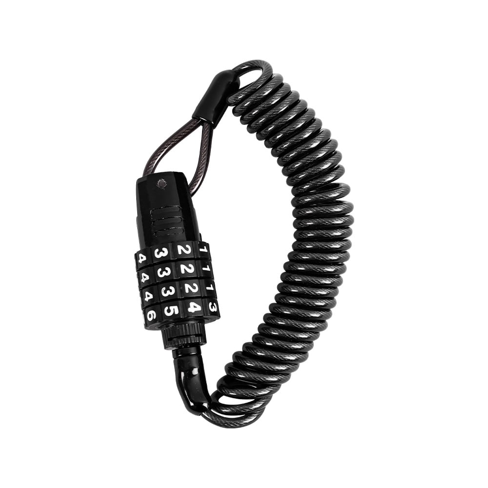 Secure Motorcycle Helmet Lock and Bike Cable Lock Lightweight