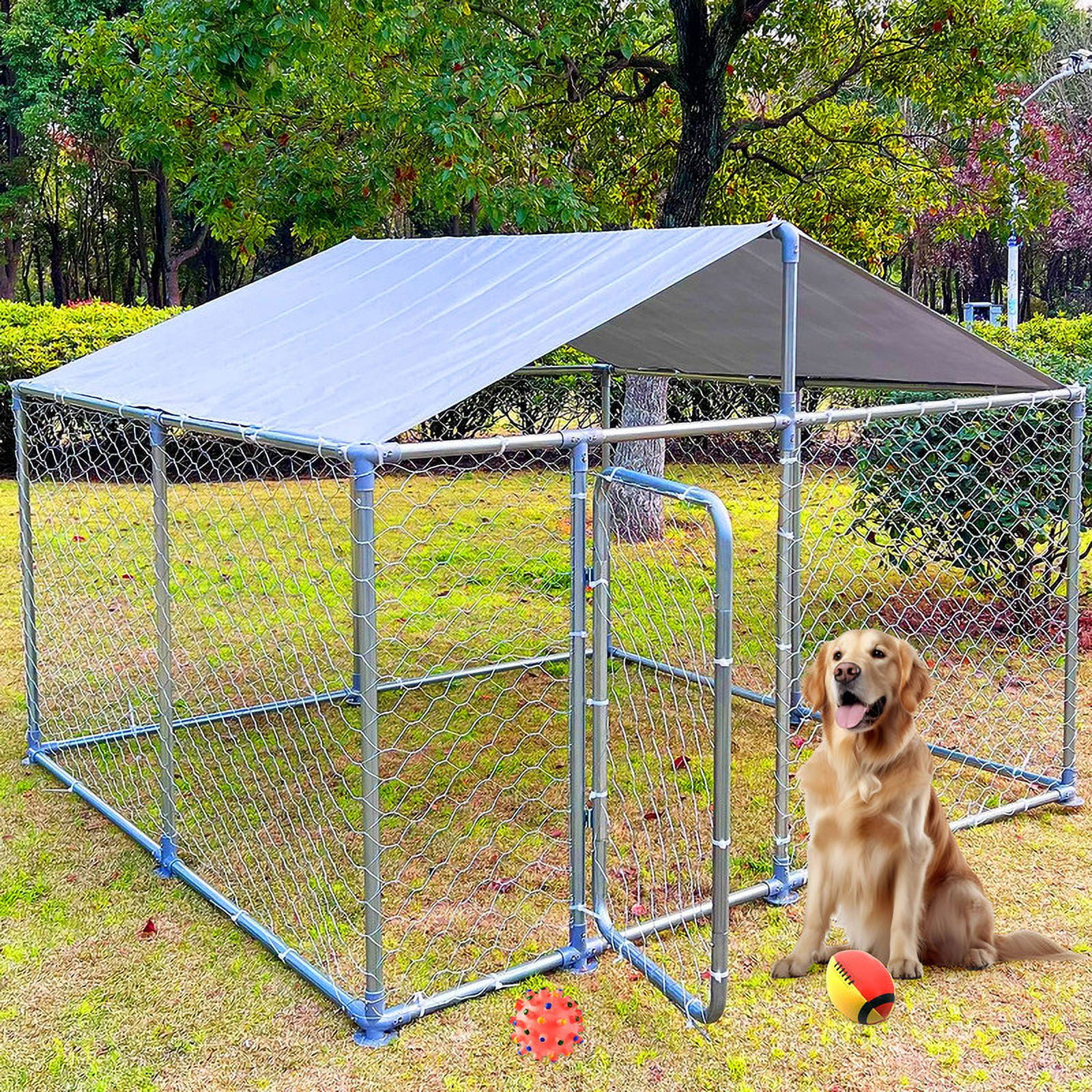 Secure Outdoor Dog Kennel with Heavy Duty Build and Spacious