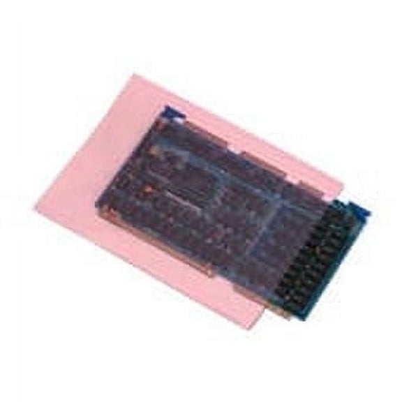 SSBM 3" x 5" Anti-Static Flat Poly Bags 2 Mil Pink ESD Bags for Electronics 1000/Case