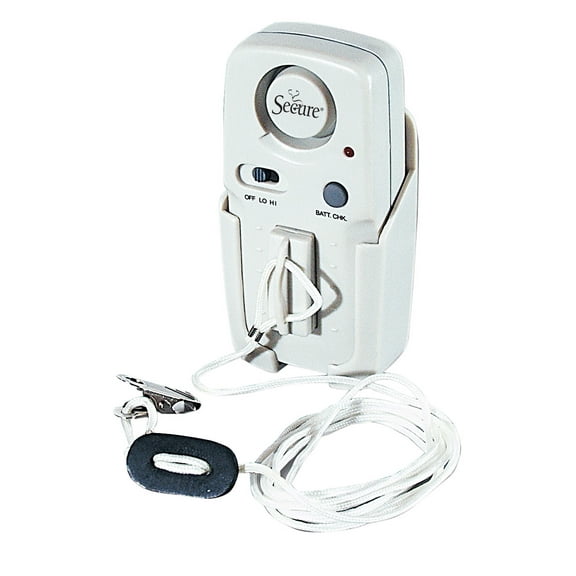 Secure Patient Alert Magnet Pull Cord Alarm - Fall Prevention Chair, Wheelchair or Bed Alarm - Batteries Included - One Year Warranty