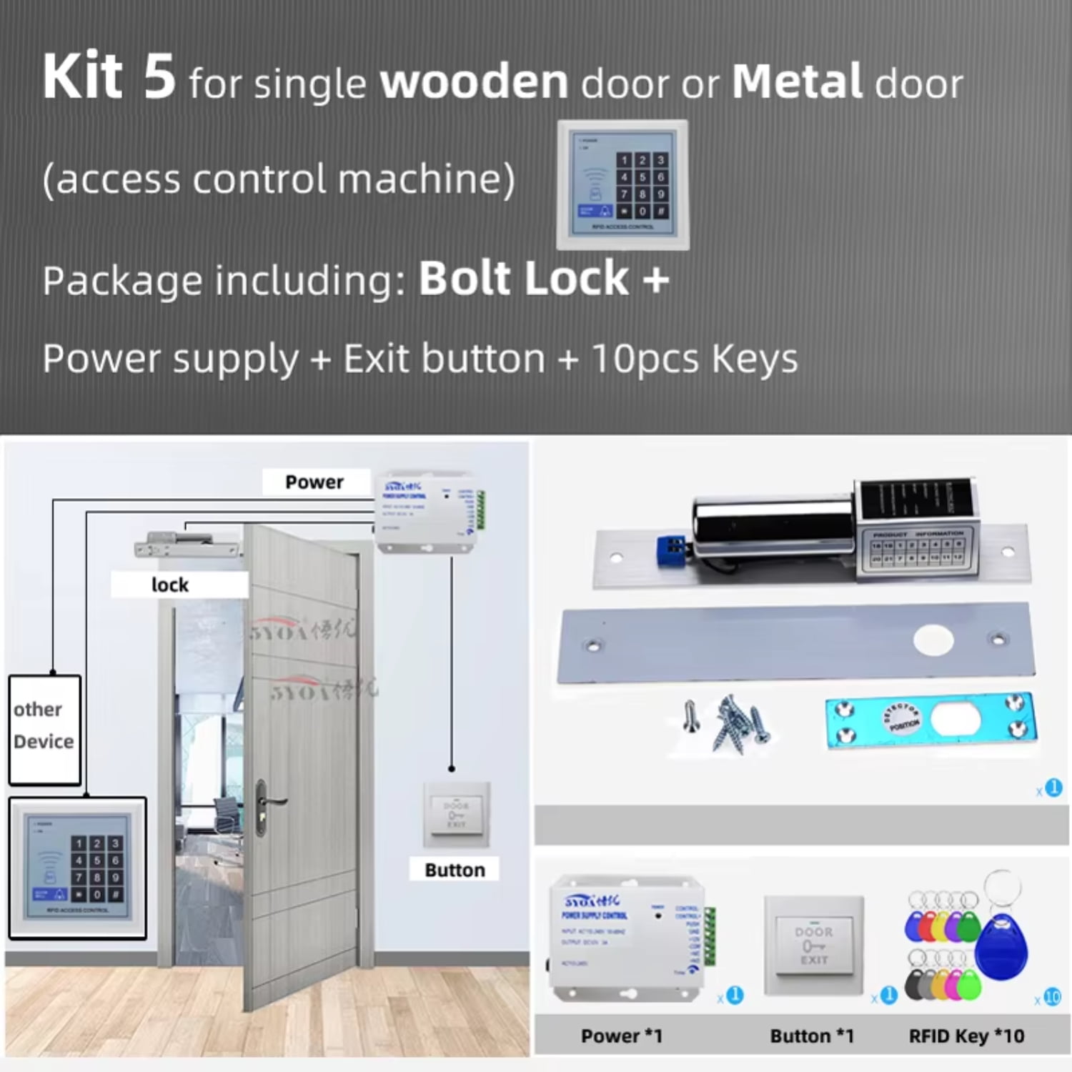 Secure RFID Electronic Gate Opener with Digital Garage Access Control