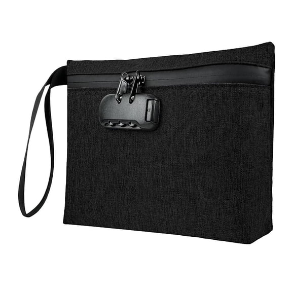 Secure Securable Smell Proof Bag Impermeable Travel Planner With Modifiable Code For Valuables Security