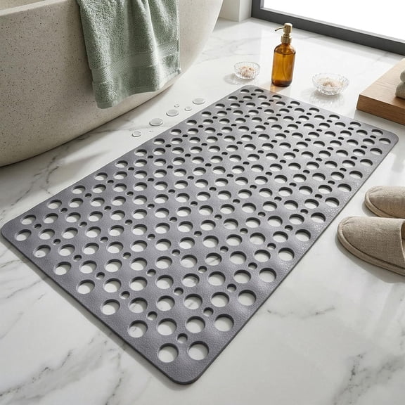 Secure Shower Mat | Non-Slip & Antibacterial, Showers Mat with Suction Cup, Washable Non-Slip Bathtub Mats for Inside Showers