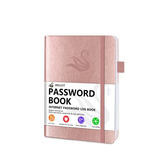 Secure & Stylish Password Organizer With A-Z Tabs For Easy Access