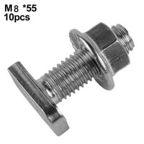 Secure T Type Screw & Flange Nut Set 10pcs 304 Stainless Steel for Photovoltaic Module Various Specifications Available