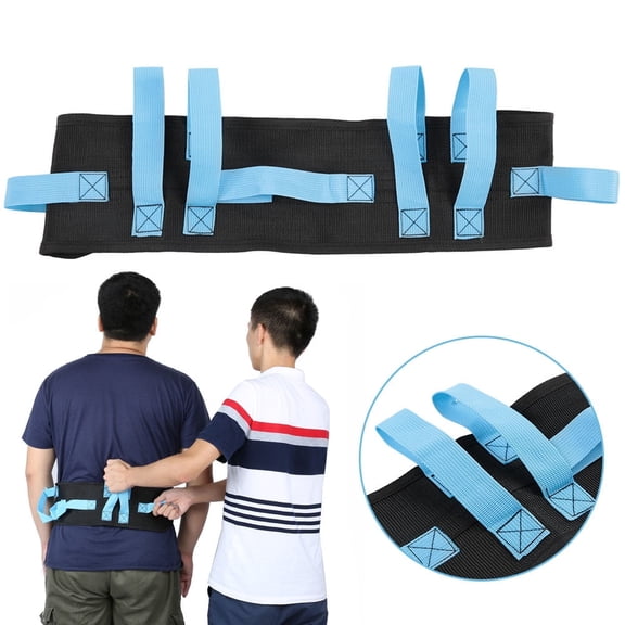 Secure Transfer Gait Belt with Handles and Quick Release Buckle - Elderly Patient Walking Ambulation Assist Mobility Aid