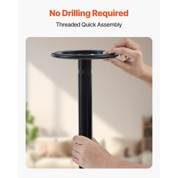 Secure Transfer Pole for Elderly - Tension-Mounted Safety Bar, Anti-Slip Curve Handle, 300 lbs Capacity