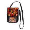 thumbnail image 1 of Secure Travel Neck Wallet Passport Holder Adjustable Strap For Men & Women 6*7.5in Abstract Guitar Design, 1 of 6