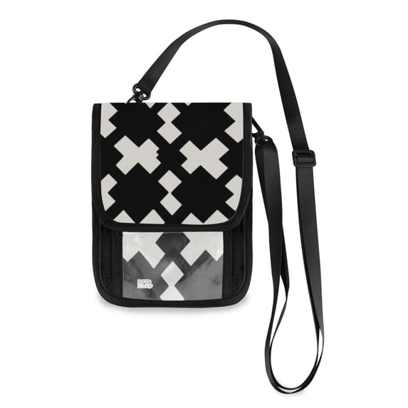 Secure Travel Neck Wallet Passport Holder Adjustable Strap For Men & Women 6*7.5in Ethnic-Style Patterns