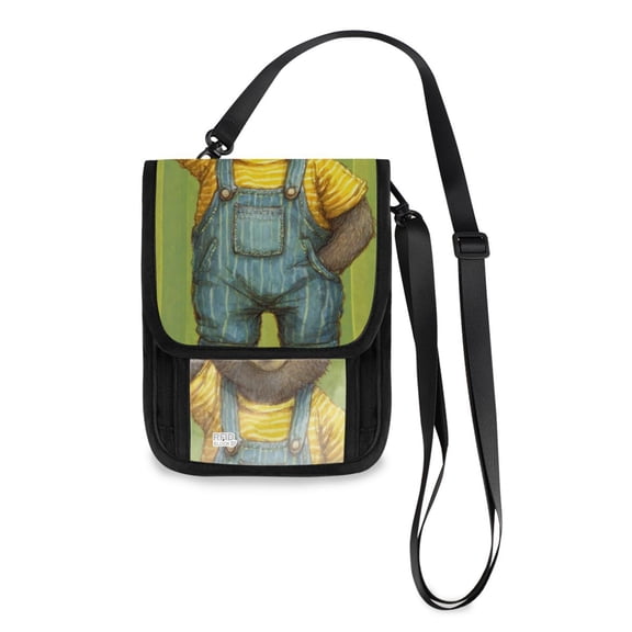 Secure Travel Neck Wallet Passport Holder Adjustable Strap For Men & Women 6*7.5in Laser Background