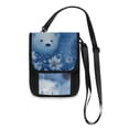 thumbnail image 1 of Secure Travel Neck Wallet Passport Holder Adjustable Strap For Men & Women 6*7.5in White Polar Bear, 1 of 6