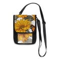 thumbnail image 1 of Secure Travel Neck Wallet Passport Holder Adjustable Strap For Men & Women 6*7.5in Vibrant Butterflies Sunflowers, 1 of 6
