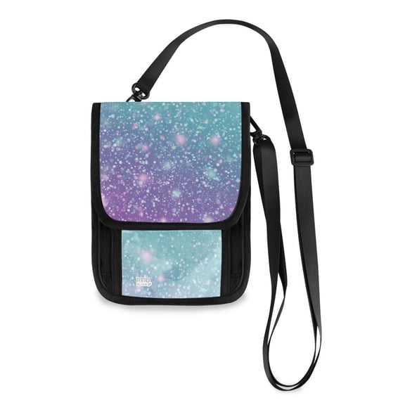 Secure Travel Neck Wallet Passport Holder Adjustable Strap For Men & Women 6*7.5in Zebra Stripes Vector