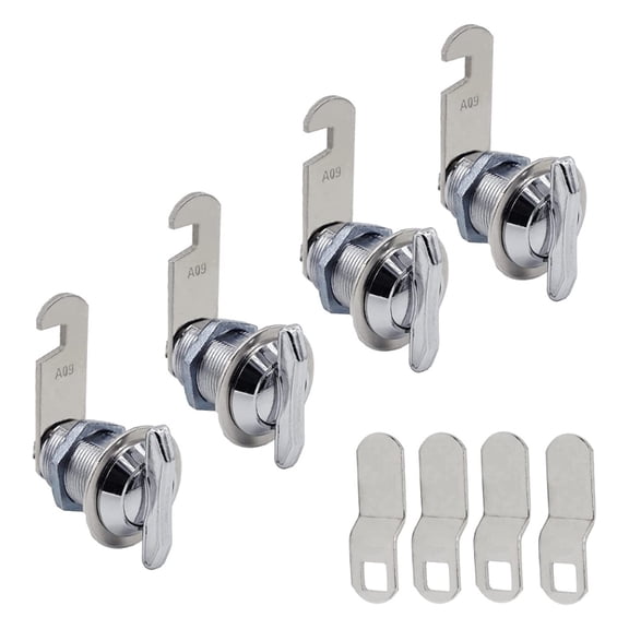Secure Twist Lock for Cabinets & Drawers 1inch/5/8 Inch Offset Cams Lock Keyless Compartment Latches Secure Cabinet Lock