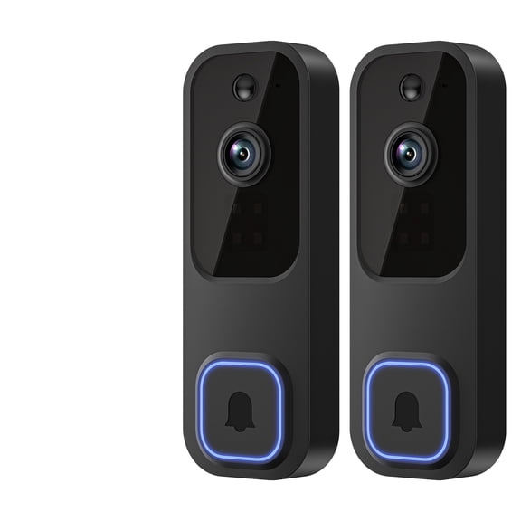 Secure Your Home with 24/7 - 2pc 1665p HD Video Intercoms and Real-Time Mobile Alerts for Home Security(No Receivers)