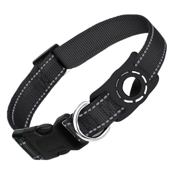 Secure and Reflective Dog Collar Holder with Integrated Locator Protective Cover for Enhanced Pet