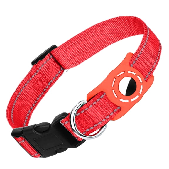 Secure and Reflective Dog Collar Holder with Integrated Locator Protective Cover for Enhanced Pet