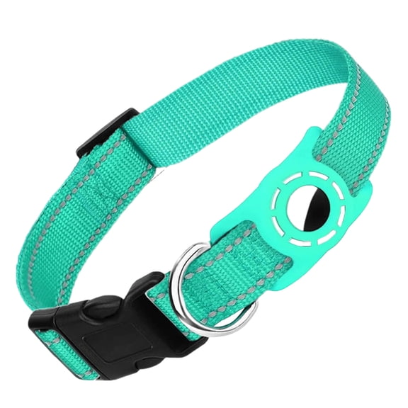 Universal Pet Collar with Integrated Reflective and Detachable Protective Locator Holder Cover for Dogs and Cats
