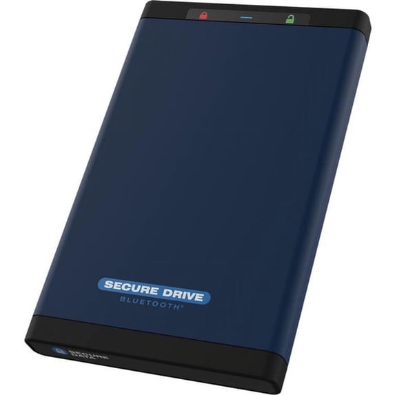 SecureData 2TB SecureDrive BT FIPS 140-2 Hard Drive with Bluetooth Authenticatio