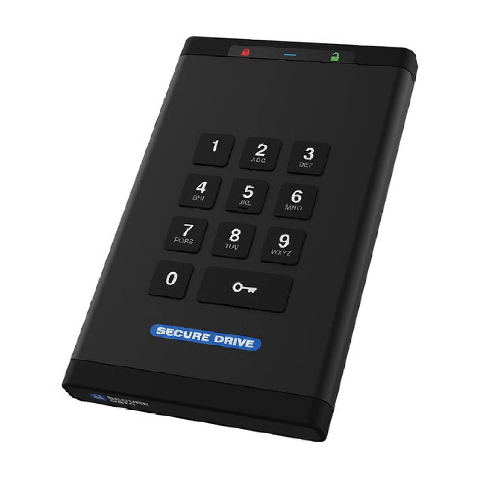 SecureData SecureDrive KP - SSD - encrypted - 4 TB - external (portable) - USB 3.2 Gen 1 - FIPS 140-2 Level 3, 256-bit AES-XTS